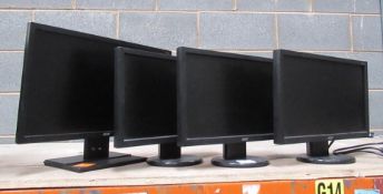 4 x various monitors