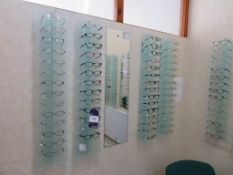 17 x acrylic spectacle display racks - spectacles not included