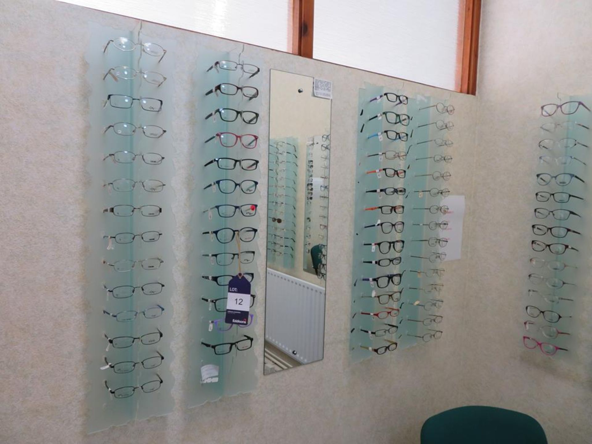 17 x acrylic spectacle display racks - spectacles not included