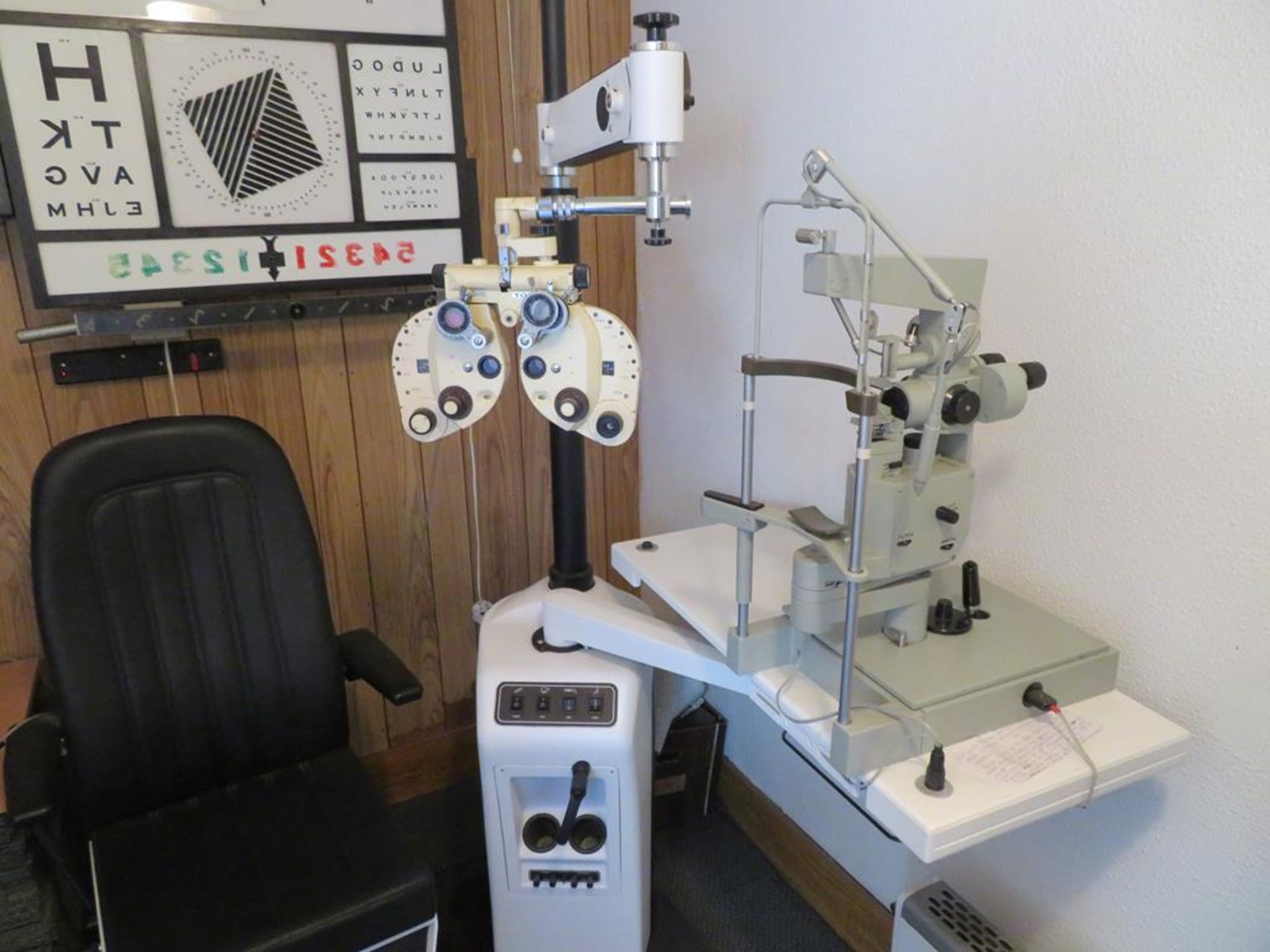 Frastema combi unit with Topcon refractometer and slit lamp