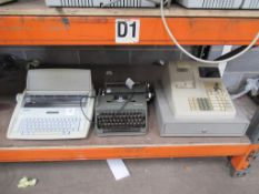 1 x Brother AX-425, 1 x Olympia typewriter, 1 x Sharp ER-A250 electronic cash register (3)