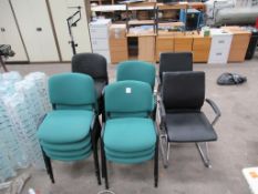 16 x waiting room chairs (assorted)