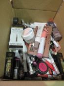 Circa. 200 items of various new make up acadamy make up to include: skin defence hydro primer, lip-