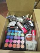 Circa. 200 items of various new make up acadamy make up to include: shimmer sheets, ultra fine loose