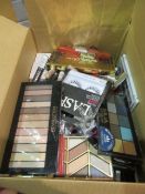 Circa. 200 items of various new make up acadamy make up to include: revolution redemption palette,