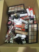 Circa. 200 items of various new make up acadamy make up to include: 15 shade palette, prism strobe