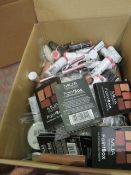 Circa. 200 items of various new make up acadamy make up to include: lipstick, 12 shade eyeshadow