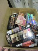 Circa. 200 items of various new make up acadamy make up to include: revoltion love conquers all,