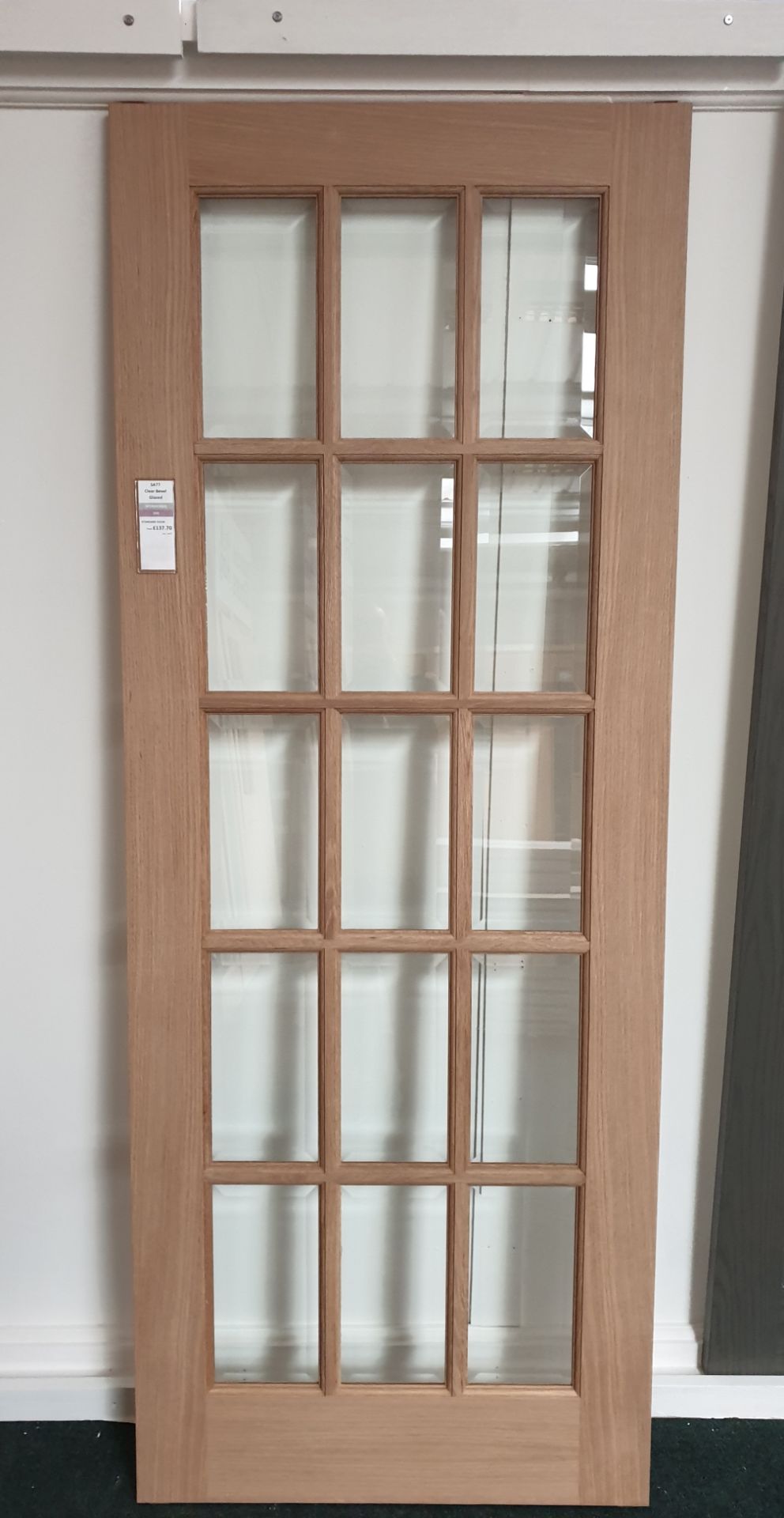 10x SA77 15 panel glazed Internal Doors 1981mm x 7