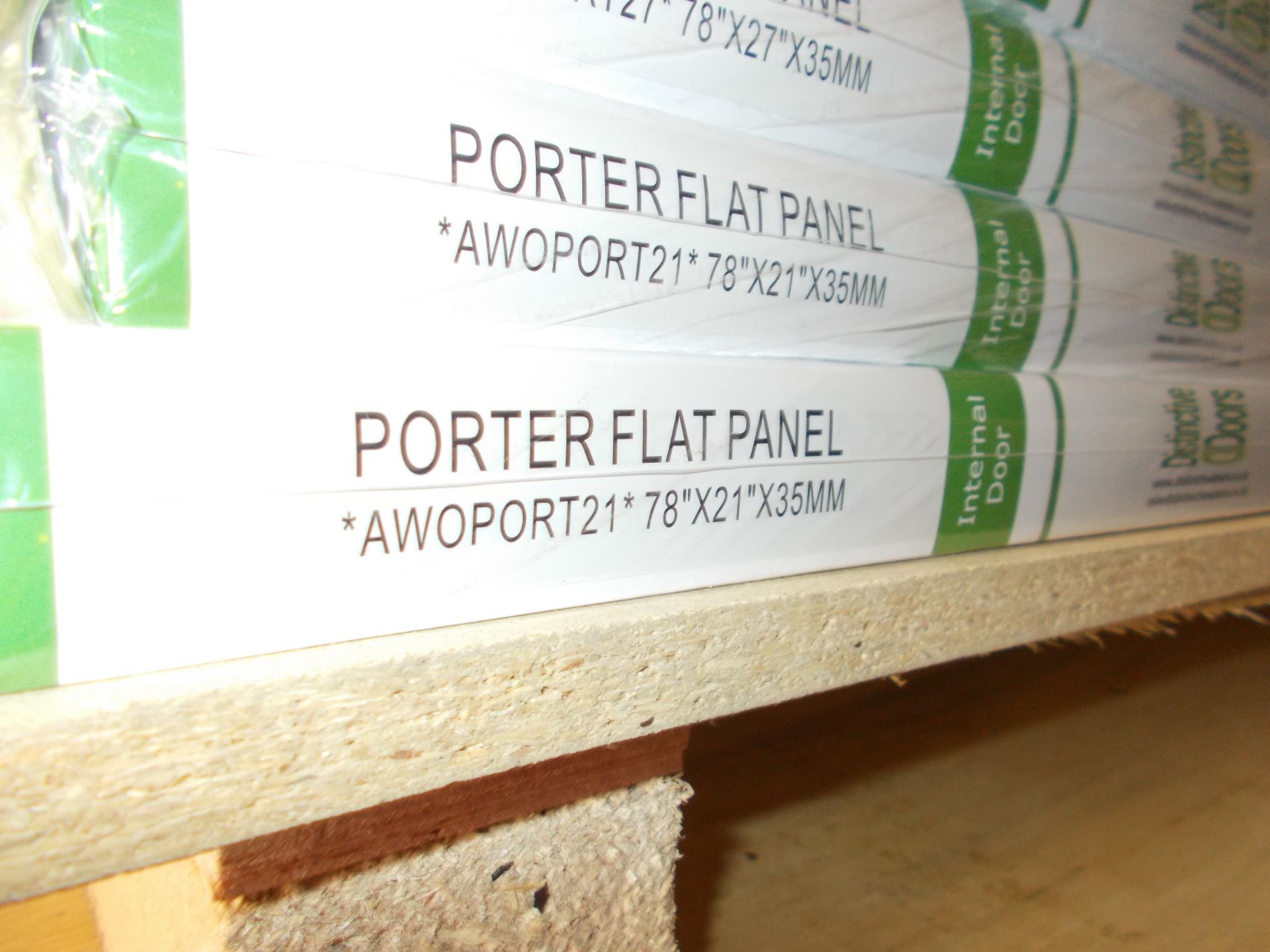 15x Porter flat panel Internal Doors Awo port 21, - Image 3 of 3