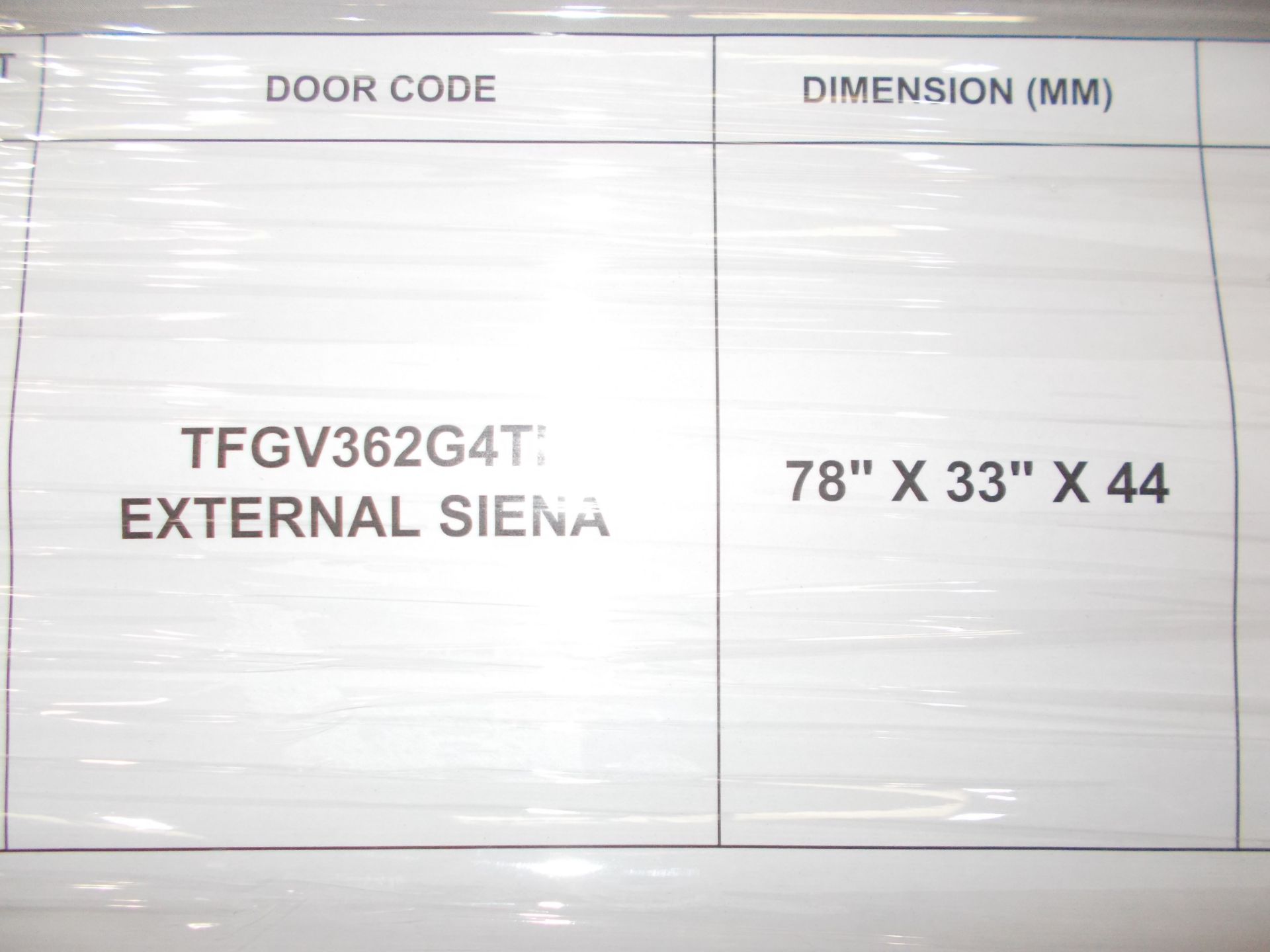 4x Siena TFGV362G4TI External Doors 78in x 33in x - Image 2 of 2