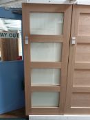 10x Shaker 4 Lite Clear Glazed Internal Door AWOSH