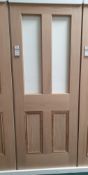 10x Victorian 2 lite flat panel unglazed Doors 78i