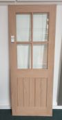 10x Mexicano 4 Light Bevel Glazed Internal Door, W