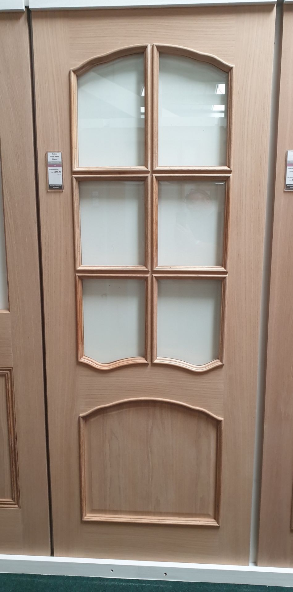 5x Riviera pre glazed E4307HG oak Doors 78in x 33i - Image 3 of 3