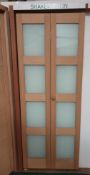 Shaker flat panel bifold BFSHAPAN24 Internal Door