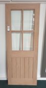 10x Mexicano 4 Light Bevel Glazed Internal Door, W