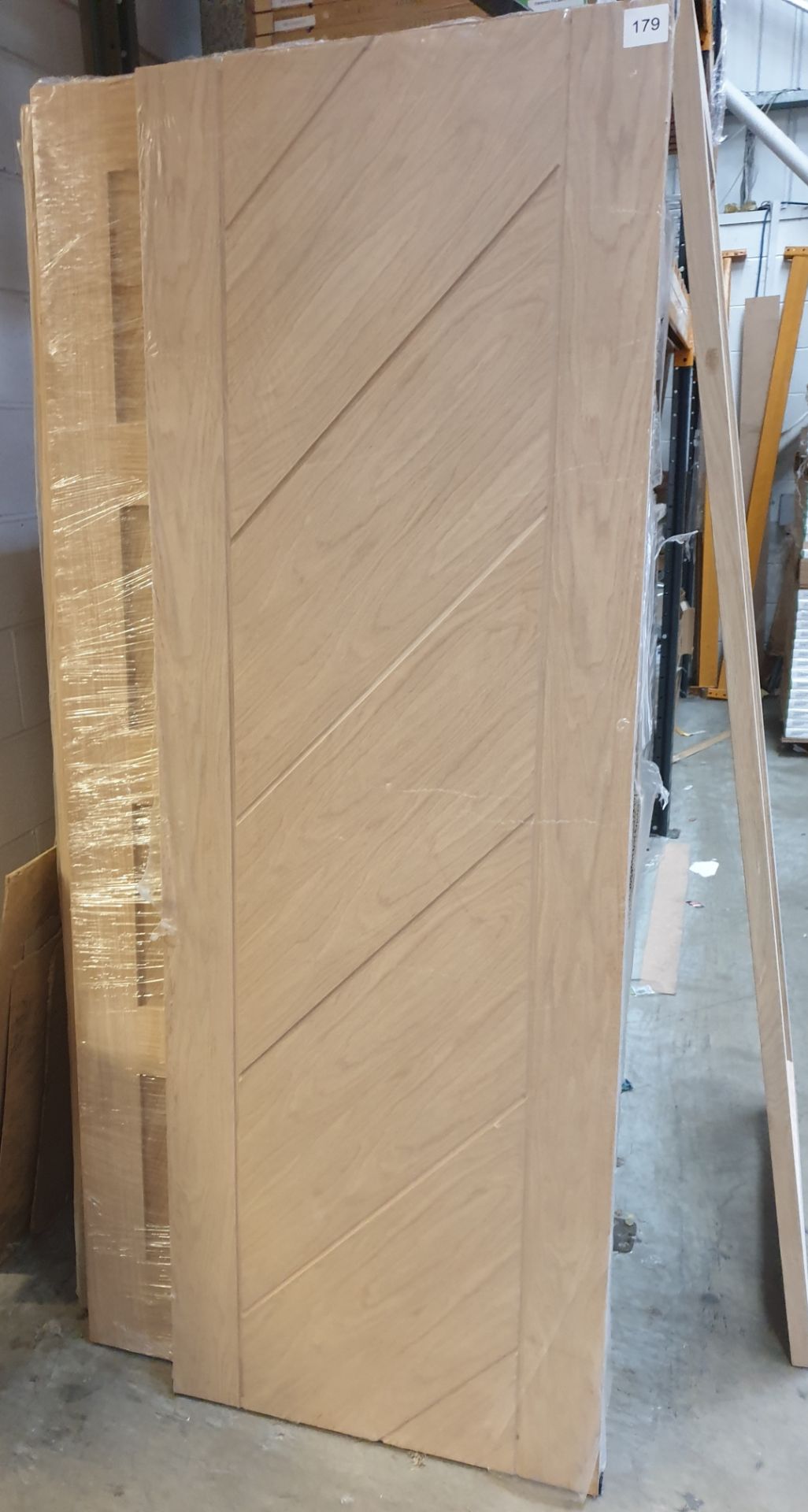 10x Monza 7 Panel oak veneer Internal Fire Door, A