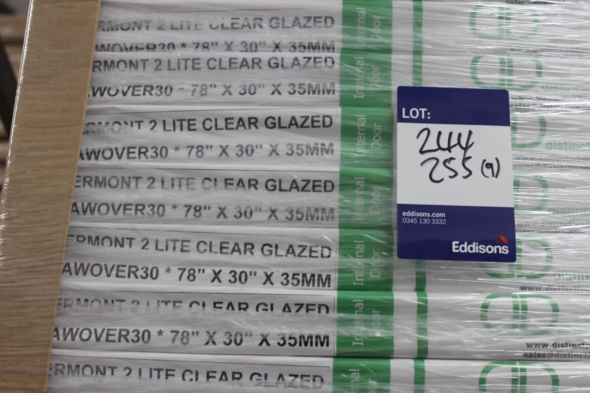 10 x Vermont 2 Lite Clear Glazer Internal, AWOVER 30, 78” X 30” X 35mm - Lots to be handed out in - Image 3 of 3