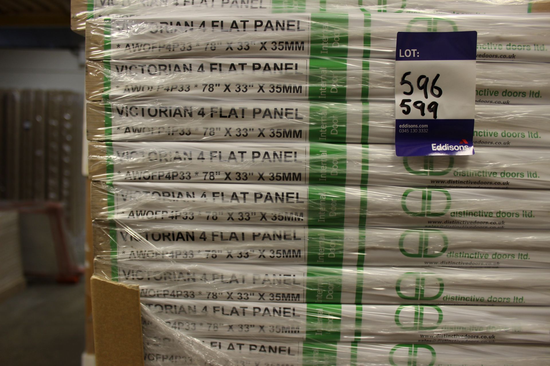 11x Victorian flat Panel AWOFP4P53 Internal Door, 78” x 33” x 35mm - Image 3 of 3