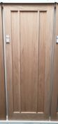 4 x Lincoln 3 Flat Panel Internal Fire Door AWOLIN3P30FD, 1981x762x44mm