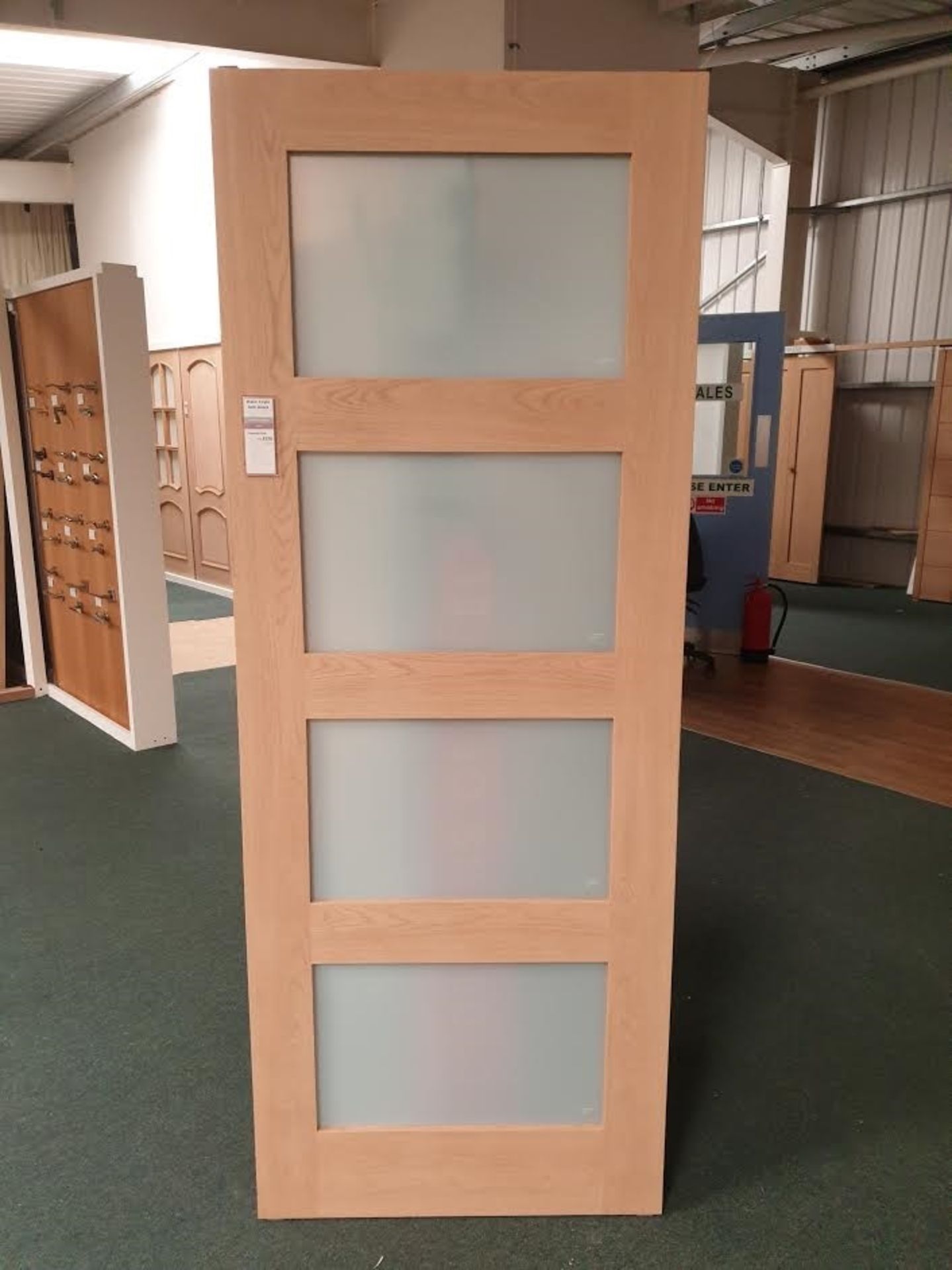 6 x Shaker4 Light with Satin Glass AWOSH4LSAT24 1981x610x35mm Internal Door - Lots to be handed