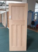 10 x DX4 Flat Panel Fire Door 78”x33”x44mm - Lots to be handed out in order they are stacked, at the