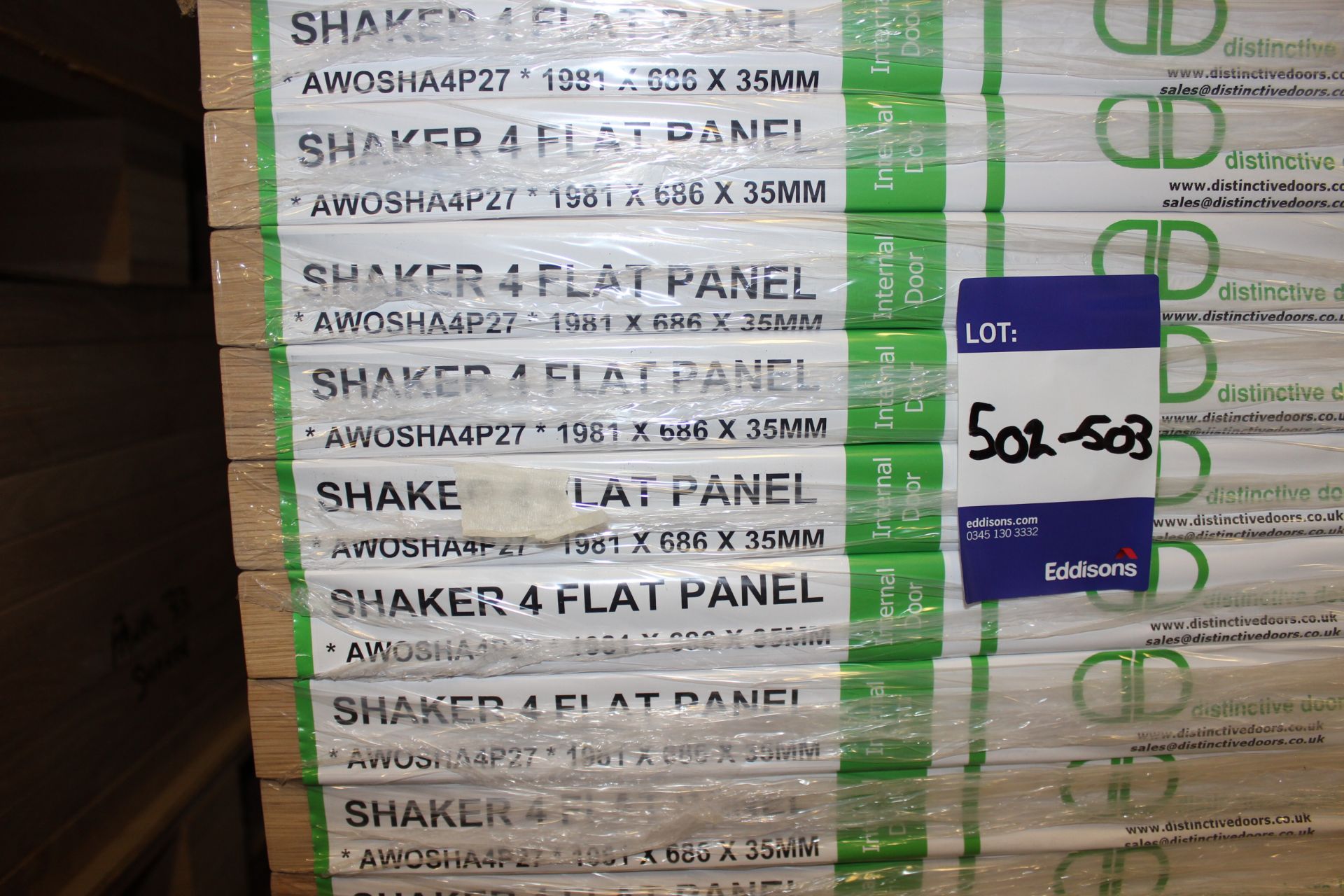 5 x Shaker 4 Flat Panel AWOSHA4P27 1981x686x35mm Internal Door - Lots to be handed out in order they - Image 3 of 3