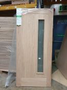 Newbury Satin Double Glazer external, 78” x 36” x 44mm - Lots to be handed out in order they are