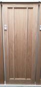 8 x Lincoln 3 Flat Panel Internal Door 78”x24”x35mm