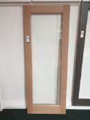 7 x Derwent Clear Glazed AWODERWENT12 78”x12”x35mm Internal Door - Lots to be handed out in order