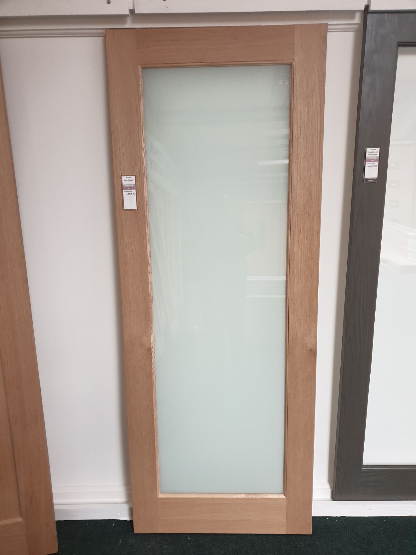 7 x Rother Satin Glazed AWOROT33 78”x33”x35mm Internal Door - Lots to be handed out in order they