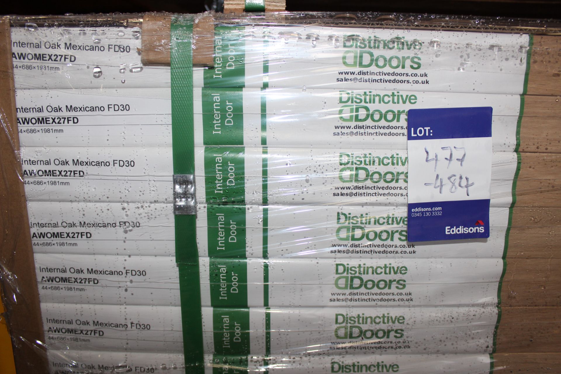 3 x Mexicano Int Fire Door Int 1981x686x35mm to Pallet - Lots to be handed out in order they are - Image 2 of 2