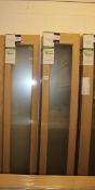 12 x Derwent Clear Glazed AWODERWENT15 78”x15”x35mm Internal Door - Lots to be handed out in order