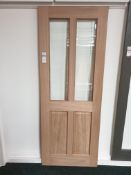 5 x Maidenborough 2 Glass Bevel AWOMAIBEV27 78”x27”x35mm Internal Door - Lots to be handed out in