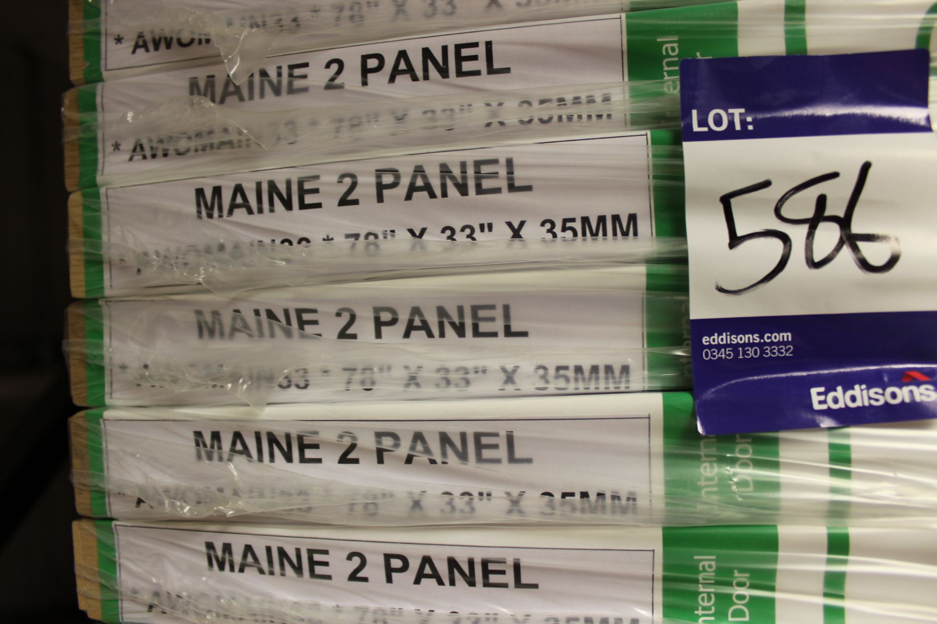 11 x Maine 2 panel AWOMAIN33 Internal Door, 78” x 33” x 35mm - Image 3 of 3
