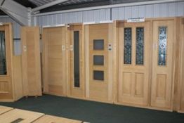 3 x Ex-display external door sets, including Modica, Arta, and Manor (frames included)