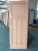 5 x Edwardian 4 Panel Fire Door AWOEDWFD27 78”x27”x44mm FD30 Int Fire Door