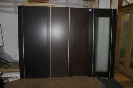 4 x Assorted glazed and unglazed doors, various colours and finishes