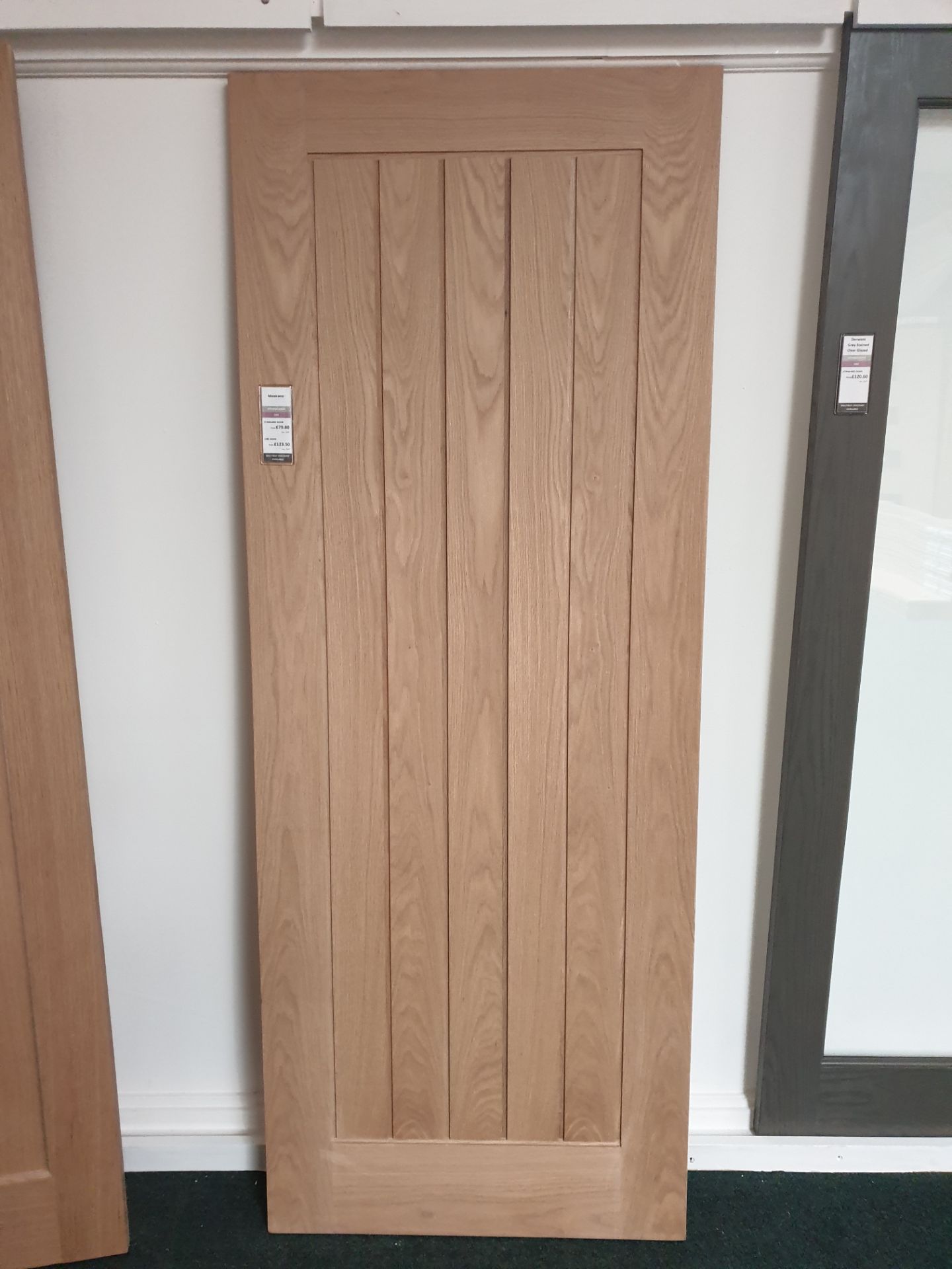 2x Internal Oak Mexicano FD30 AWOMEX27FD Fire Door, 44mm x 686mm x 1981mm – Lots to be handed out in