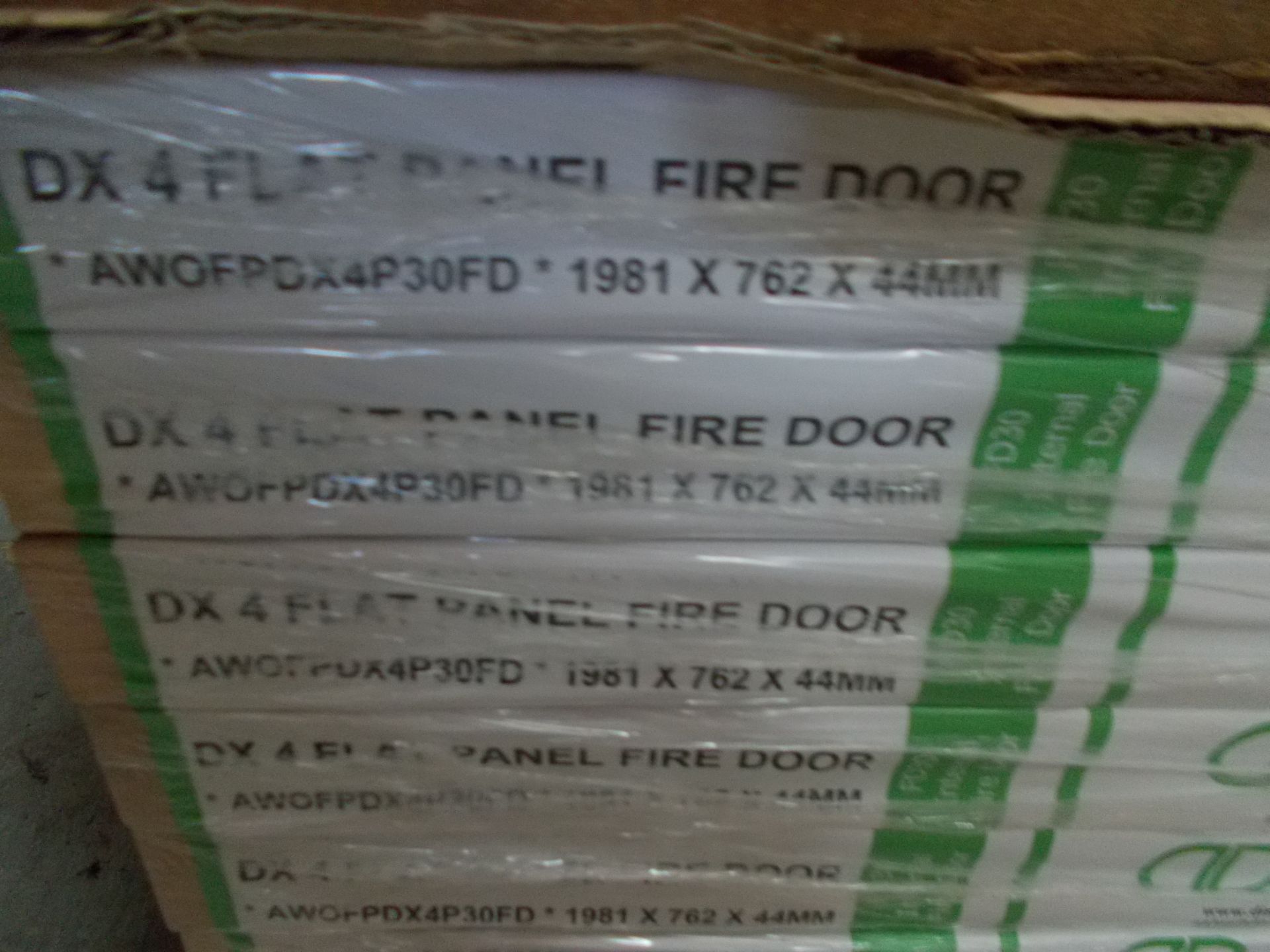 6 x DX 4 Flat Panel FD30 Int Fire Foor AWOFPDX4P30FD, 1981x762x44mm - Image 3 of 3