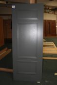 Ex Display Fire Door, Grey Stained (1 Side Only), 3 Panel Internal Fire Door