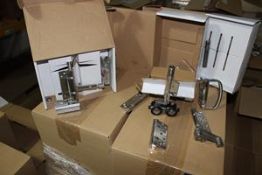 Approximately 50 x boxes of Slide Aside 3 folding door furniture kit