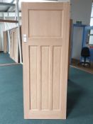 5x Edwardian 4 Panel Fire Door AWOEDWFD28, 1981x1711x44mm