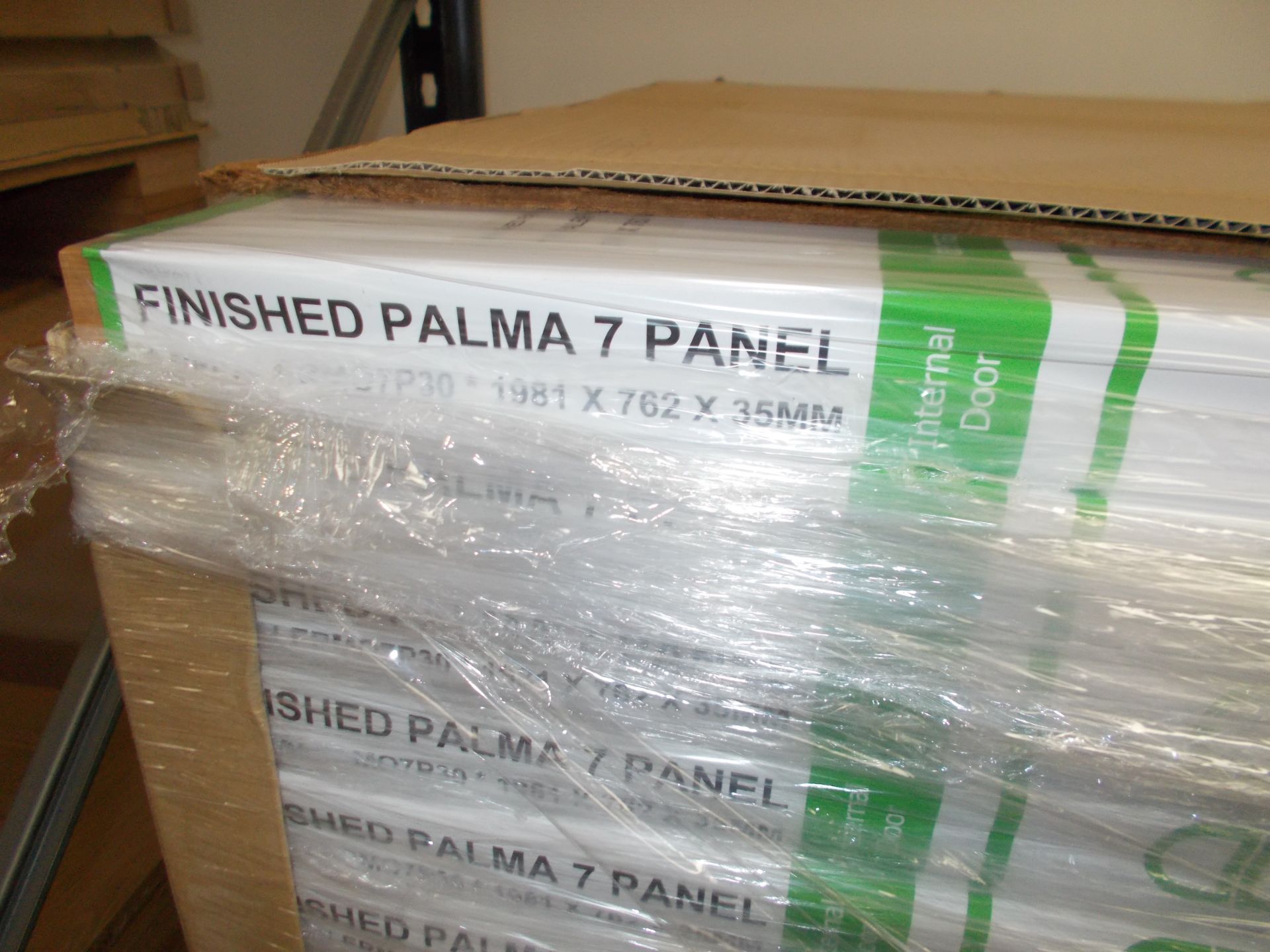 6 x Finished Palma 7 Panel Internal Door PFPALERMO7P30 1981x762x35mm - Lots to be handed out in - Image 3 of 3