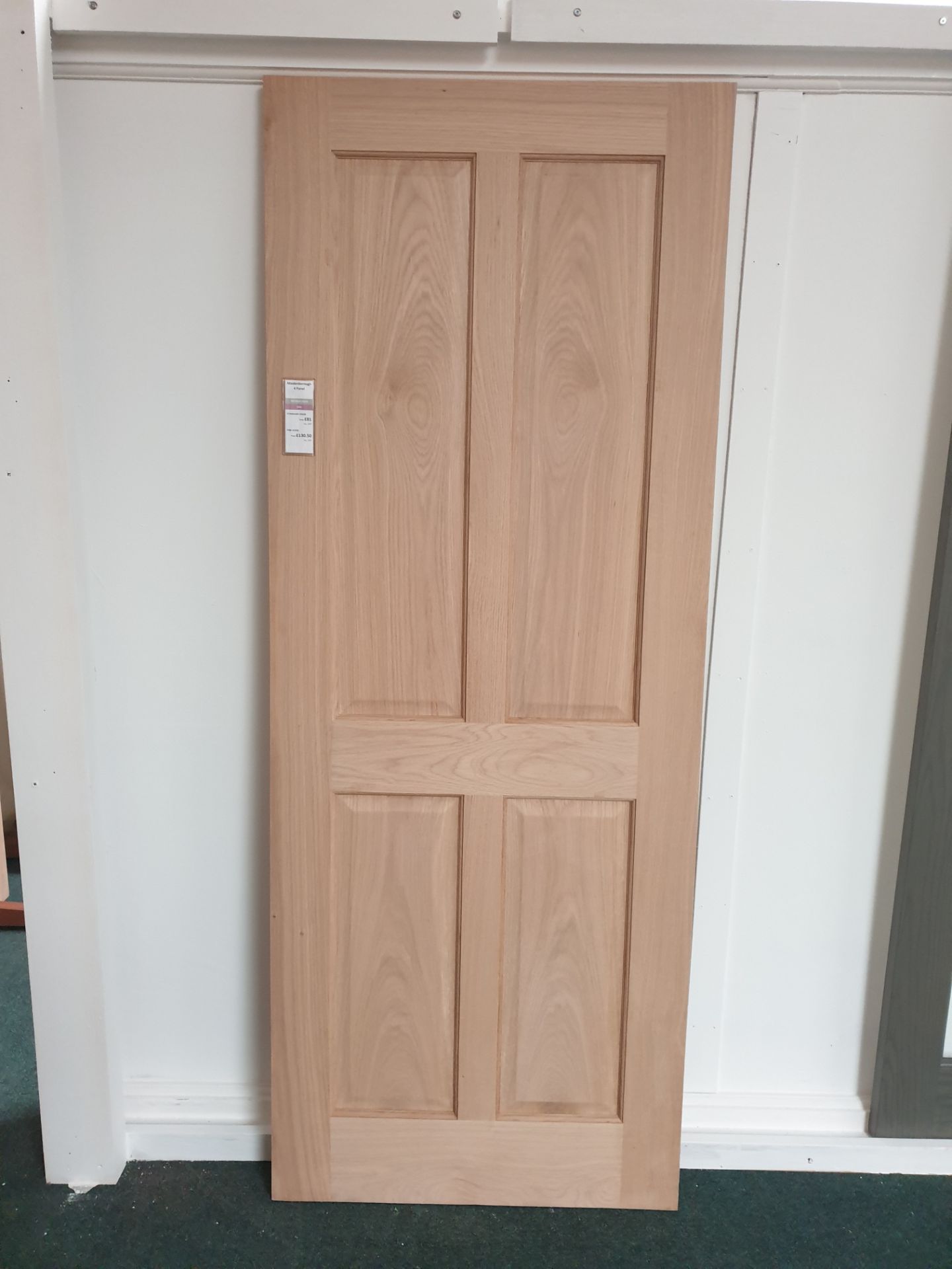2 x WHITE OAK Maidenborough 4PFD30 AWOMA14P32FD Fire Door 80”x32”x44mm - Lots to be handed out in