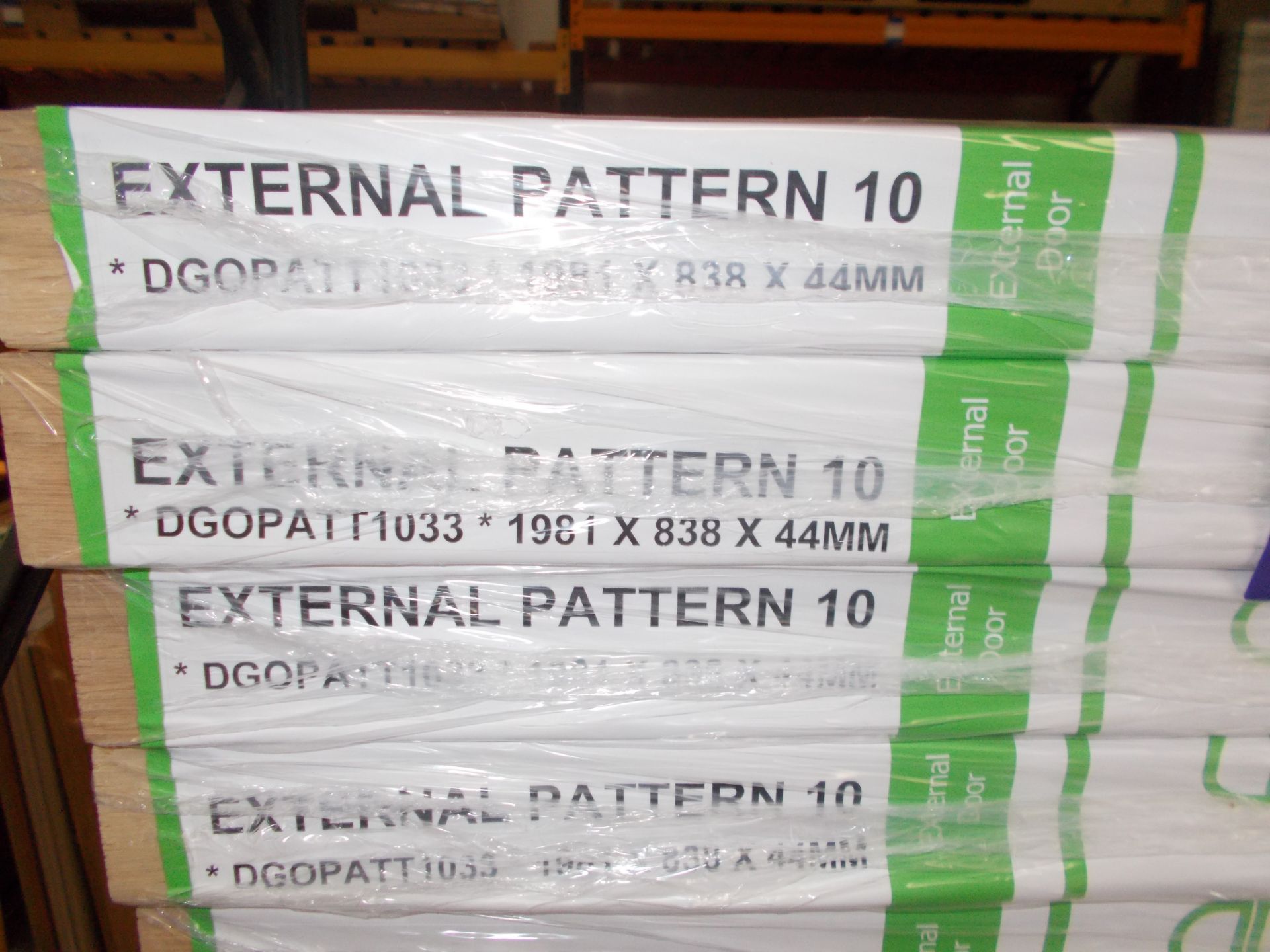 2 x External Pattern 10 External Door, DGOPATT1033, 1981mm x 838mm x 44mm – Lots to be handed out in - Image 3 of 3