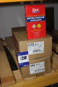 2 x Boxes of ERA Fortress 5 lever deadlocks, 20mm anti drill bolt