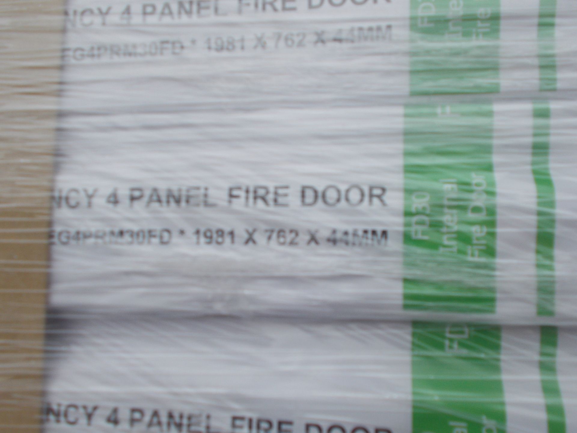 6 x Regency 4 Panel Internal Fire Door AMOREG4PRM30FD, 1981x762x44mm - Lots to be handed out in - Image 2 of 3