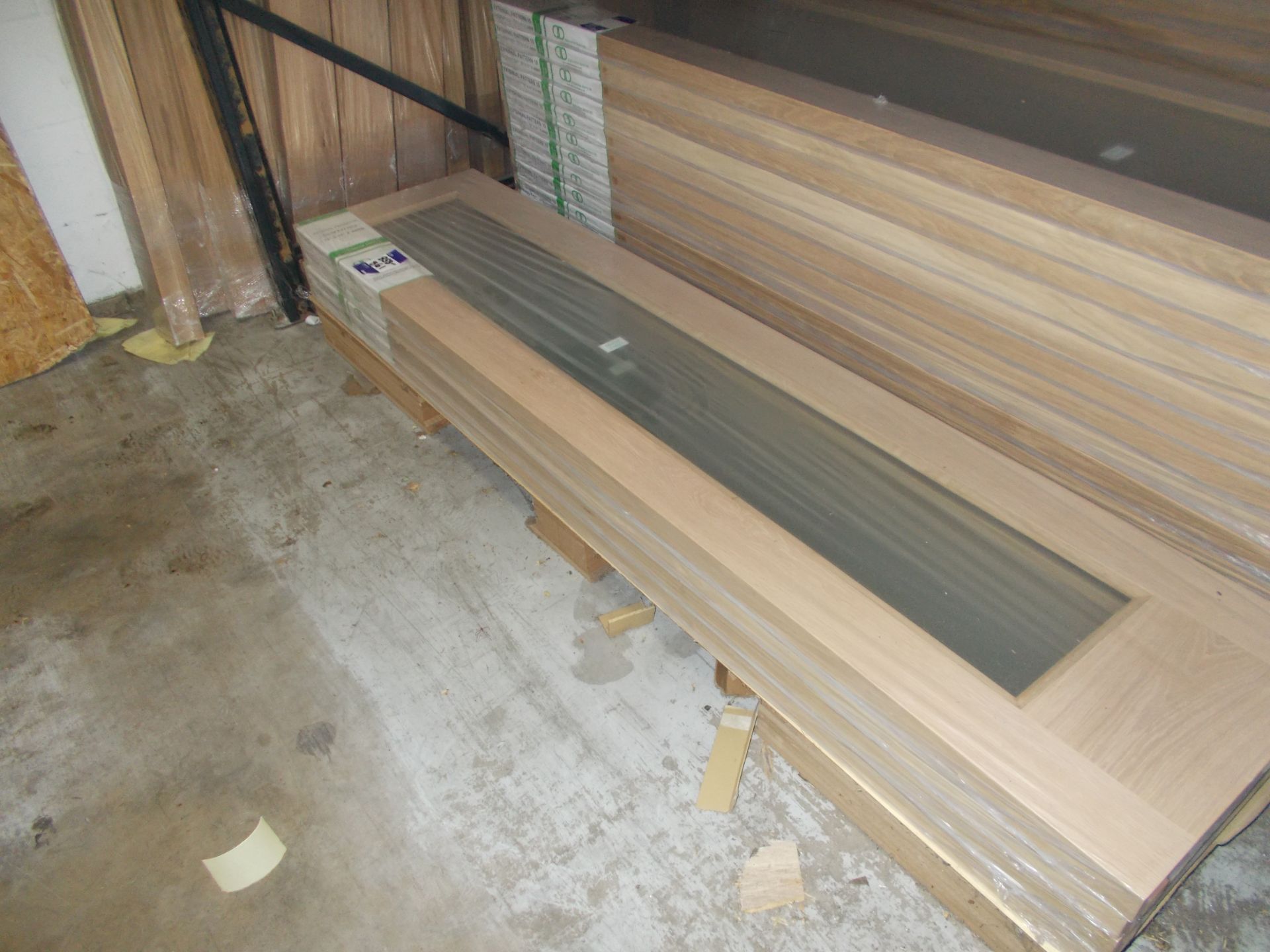 External Pattern10 DGOPATT1018 78”x18”x44mm External Fire Door - Lots to be handed out in order they